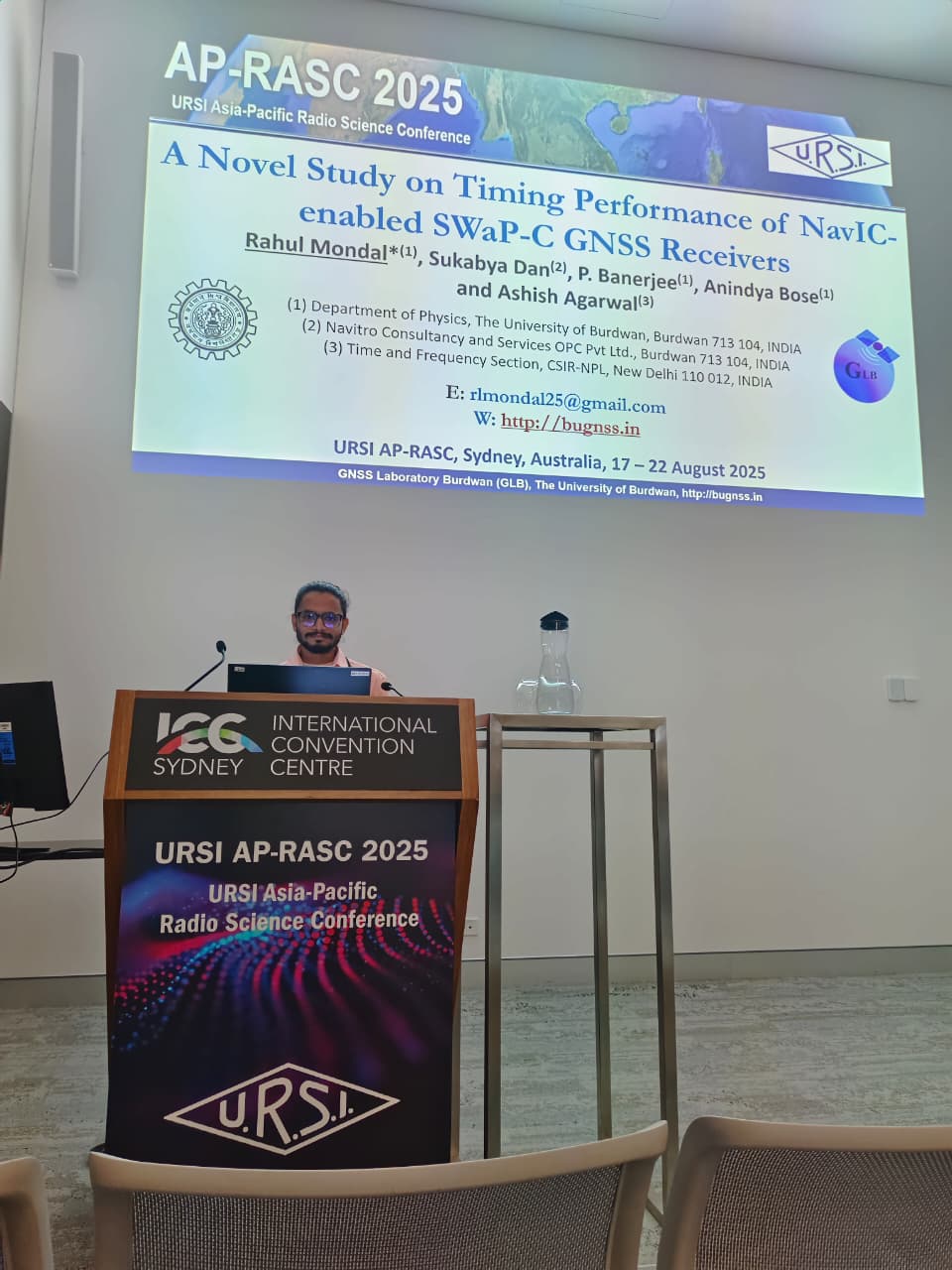 Rahul Mondal at URSI Conference